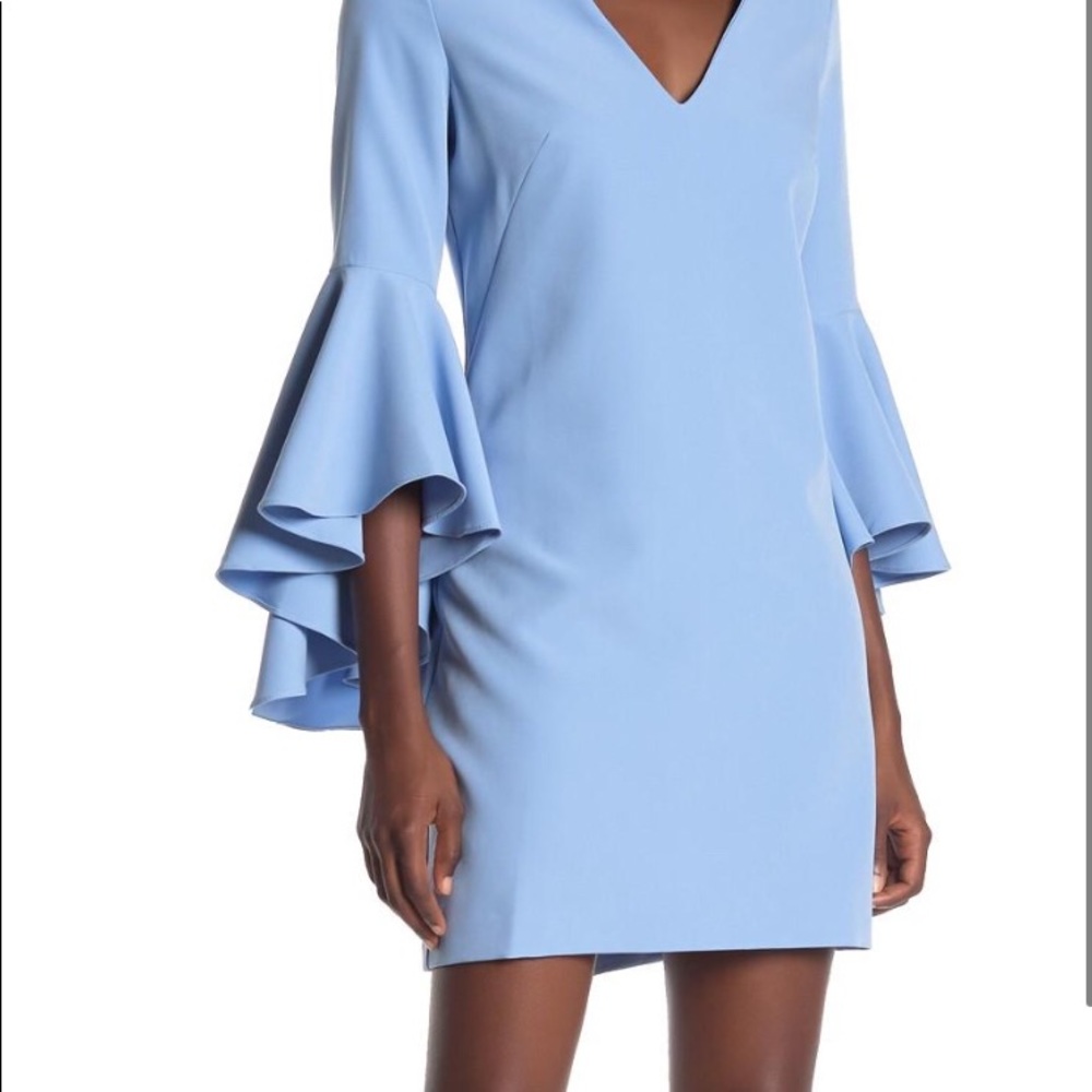Milly Italian Candy V Neck Bell Sleeve Dress - Picture 3 of 4
